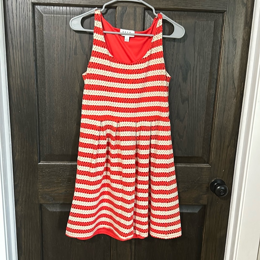 Elle Orange Stripe Dress